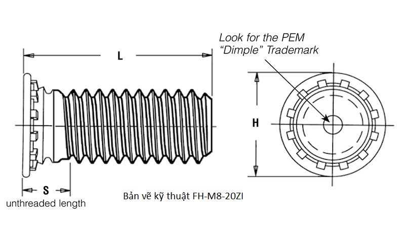 Bản vẽ kỹ thuật FH-M8-20ZI