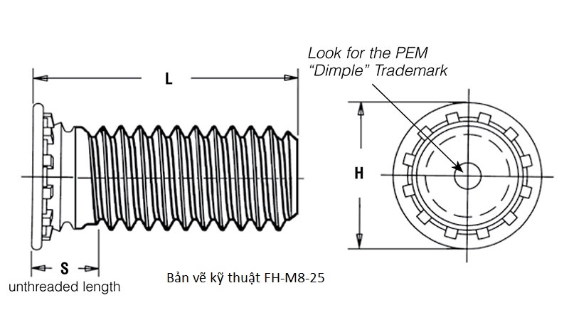 Bản vẽ kỹ thuật FH-M8-25ZI