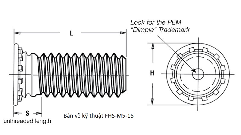 Bản vẽ kỹ thuật FHS-M5-15
